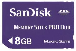 Paměťová karta MS PRO DUO Sandisk 8GB
