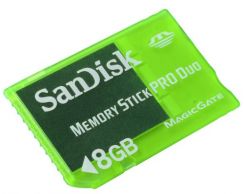 Paměťová karta MS PRO DUO Sandisk Game 8GB, pro herní konzole
