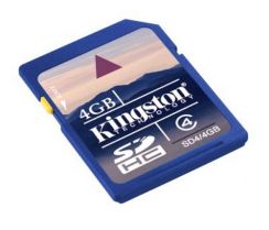 Paměťová karta SD Kingston HC 4GB, Class 4