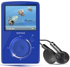 Přehrávač MP3/MP4 Sandisk Sansa Fuze FM 4GB, modrá