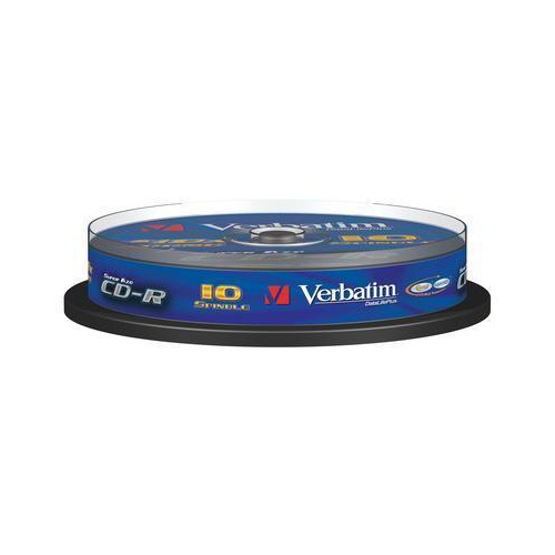Disk CD-R Verbatim DLP 700MB 52x Crystal 10-cake