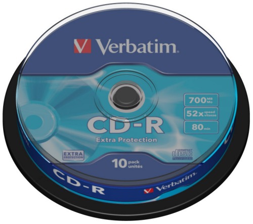 Disk CD-R Verbatim DL 700MB 52x, 10-cake, Extra protection
