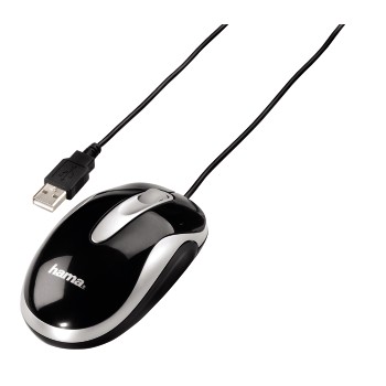 Myš Hama 11588, Optická myš AM-5000, černo-stříbrná