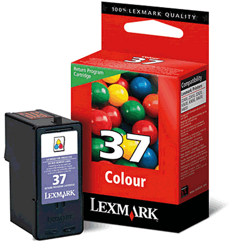 Cartridge Lexmark 018C2140E - barevná, no.37, nízkoobjemová