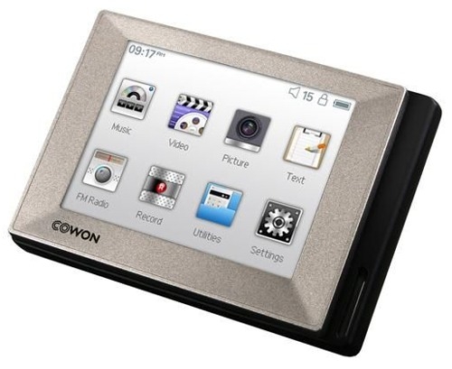 Set přehrávač MP3/MP4 Emgeton COWON D2 16GB silver + Skype phone