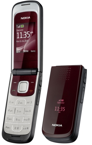 Mobilní telefon Nokia 2720 fold červený (Deep red)