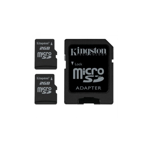 Paměťová karta Micro SD Kingston 2GB Twin Pack(2 kusy) + Adapter