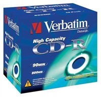 Disk CD-R (10-pack) VERBATIM Jewel/EP/DL/40x/90min/800MB