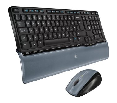Klávesnice a myš Logitech Cordless Desktop S520, USB, SK