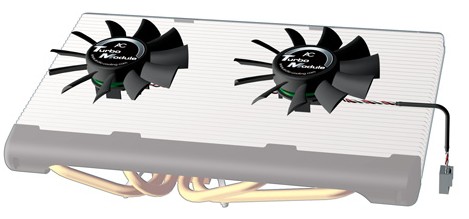 Ventilátor Arctic Cooling Turbo Module - přídavé ventilátory