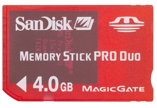 Paměťová karta MS PRO DUO Sandisk Game 4GB, pro herní konzole
