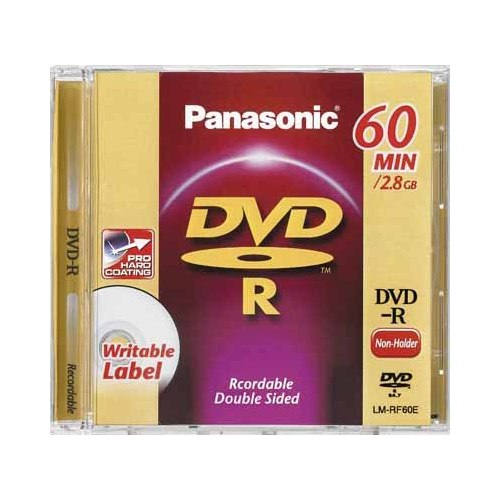 Disk DVD-R Panasonic LM-RF60E, půměr 8cm, 60 min., 2,8GB