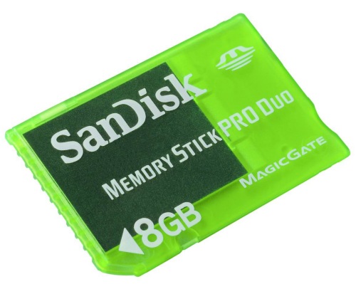 Paměťová karta MS PRO DUO Sandisk Game 8GB, pro herní konzole