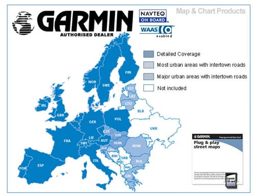 Mapa Garmin City Navigator Europe NT v2009, microSD karta
